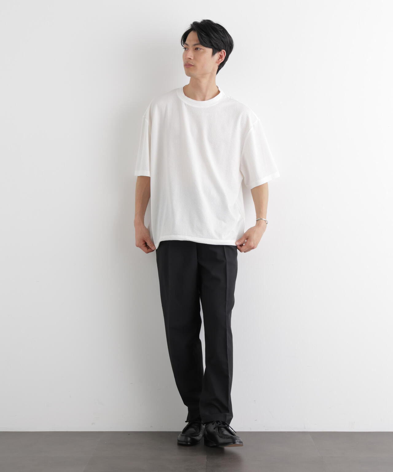 シルケットサッカーワイドTシャツ 半袖