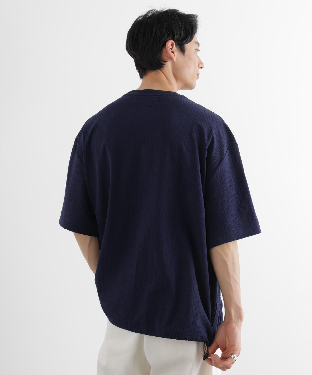 シルケットサッカーワイドTシャツ 半袖