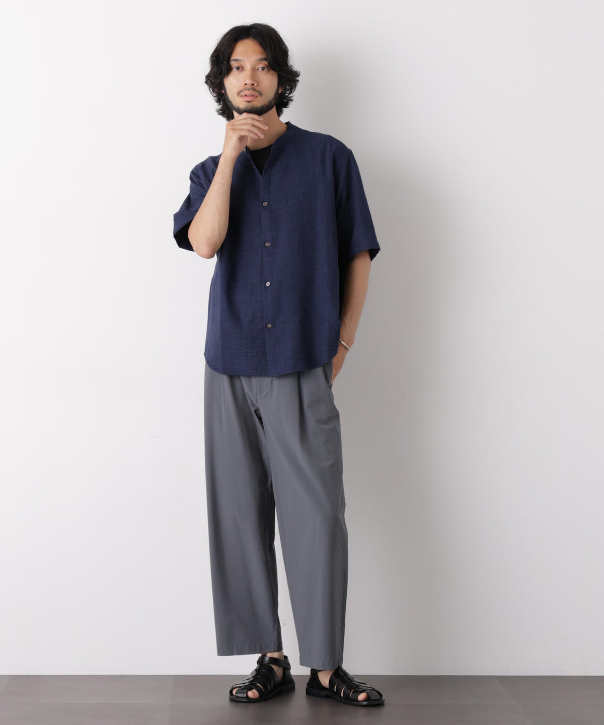 ストレッチワイドアンクルイージーパンツ