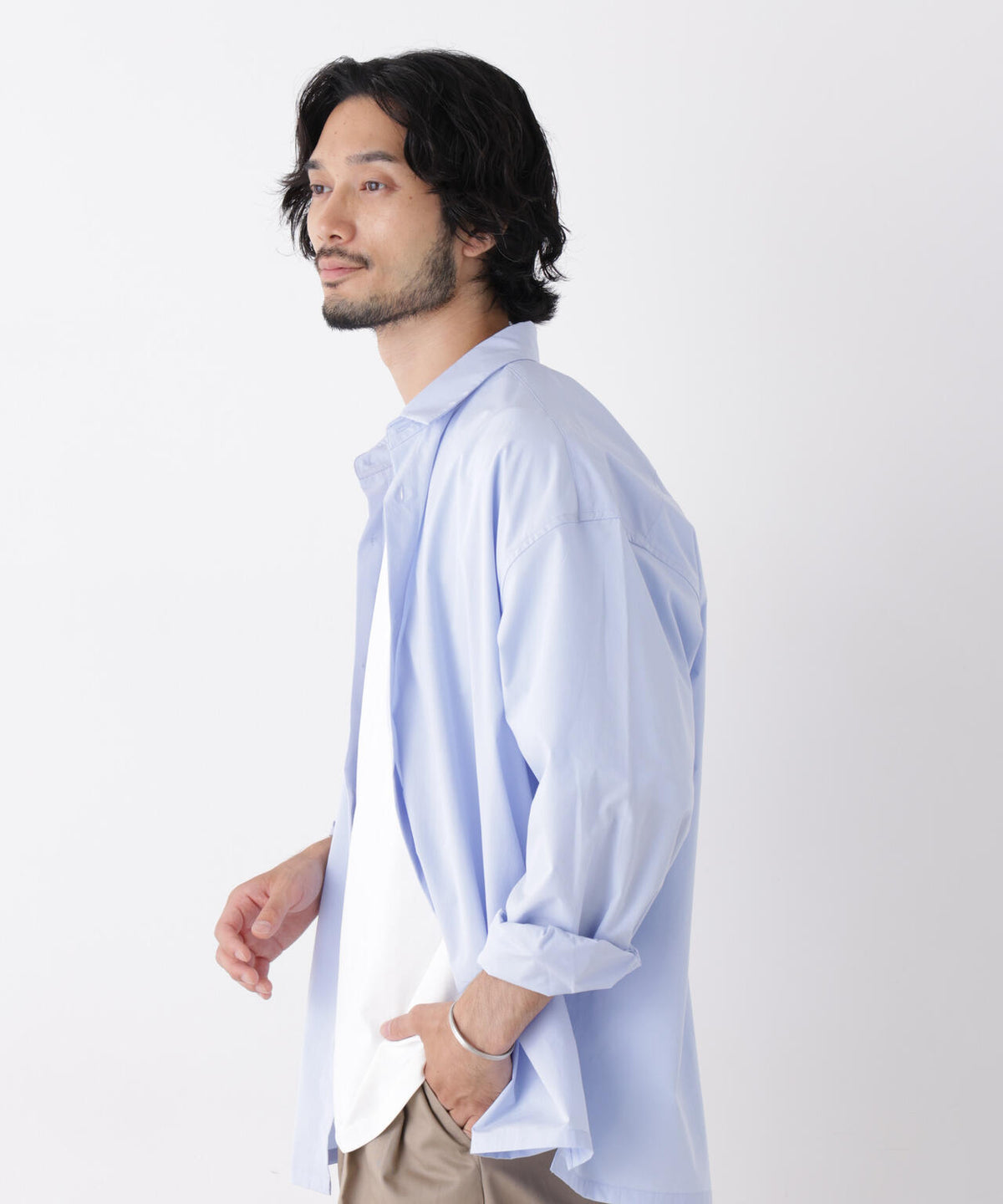 CAVE(R)ビッグドレープスクウェアシャツ 長袖