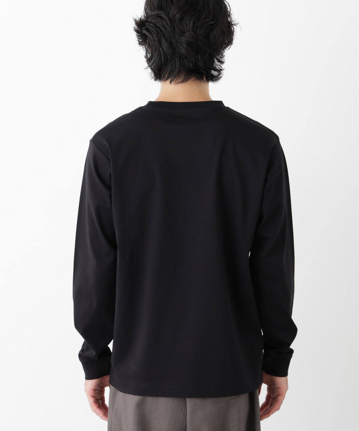 アンチスメルクルーネックTシャツ 長袖