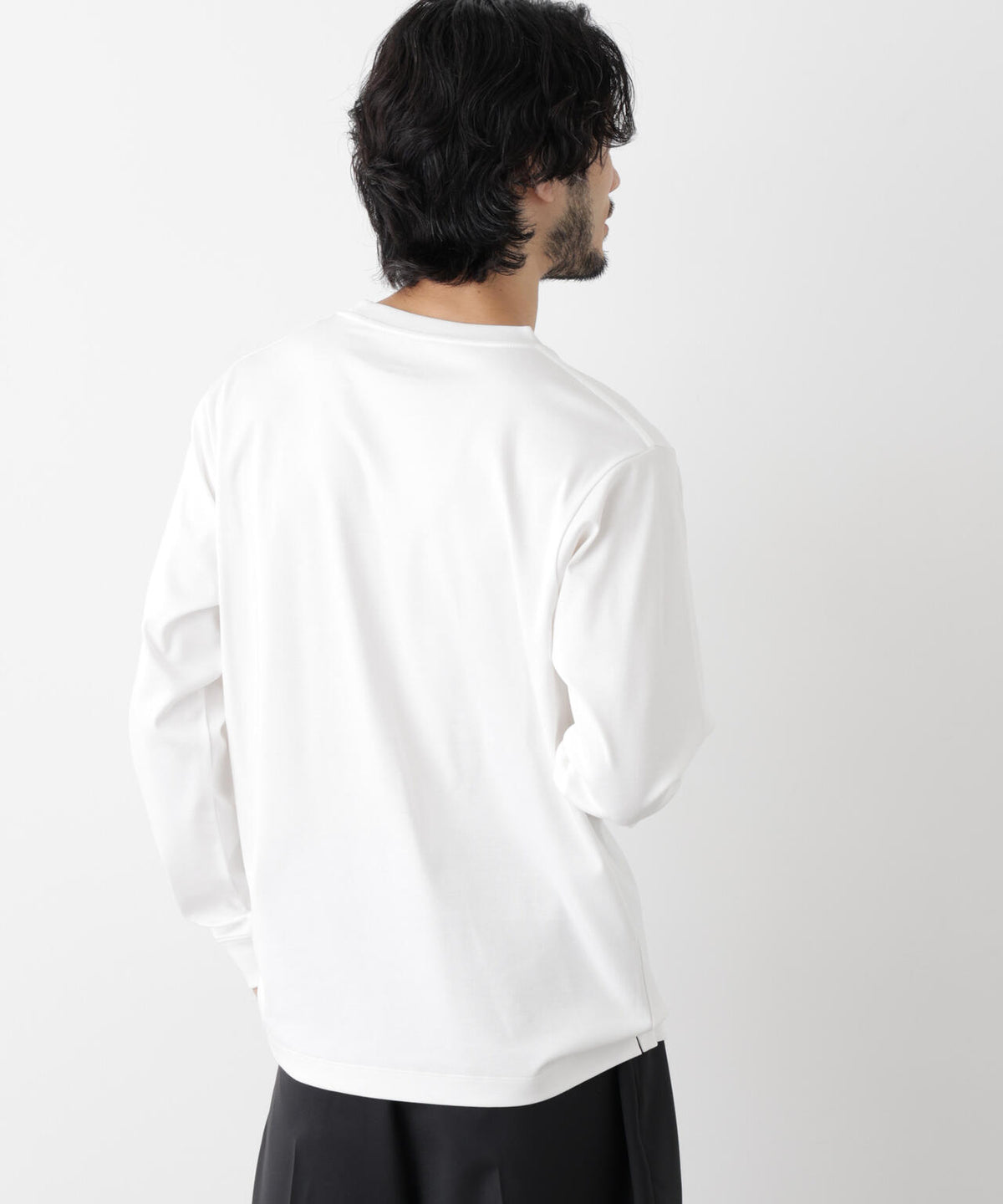 アンチスメルクルーネックTシャツ 長袖