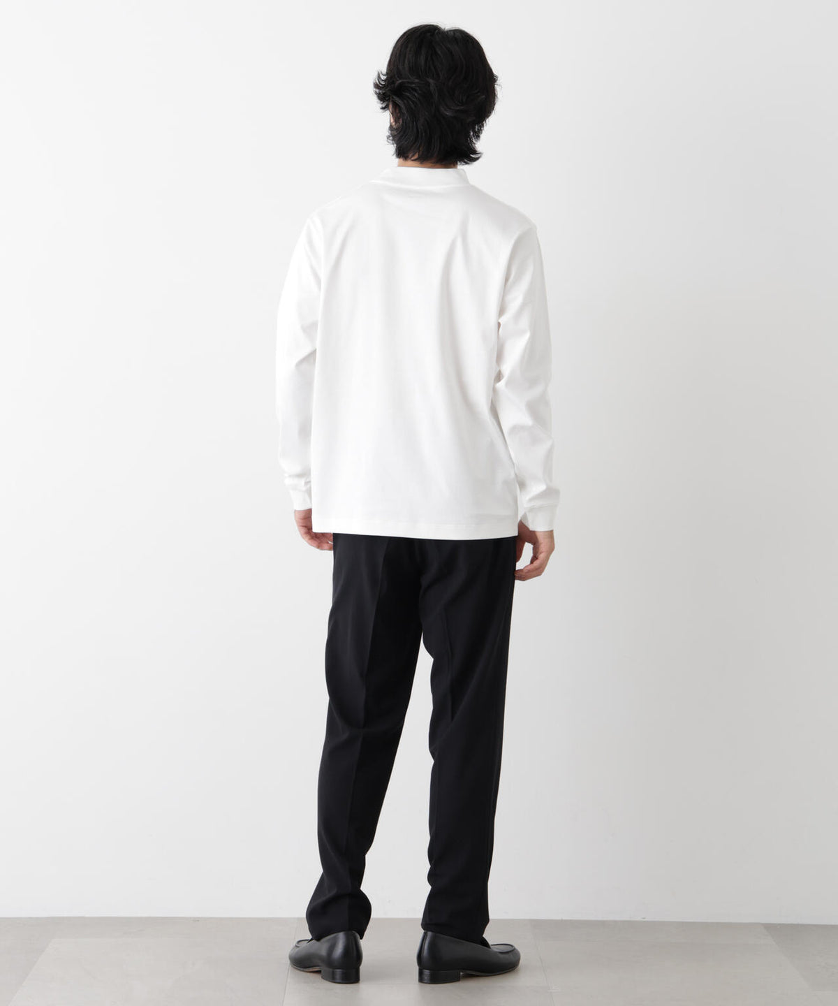 アンチスメルモックネックTシャツ 長袖
