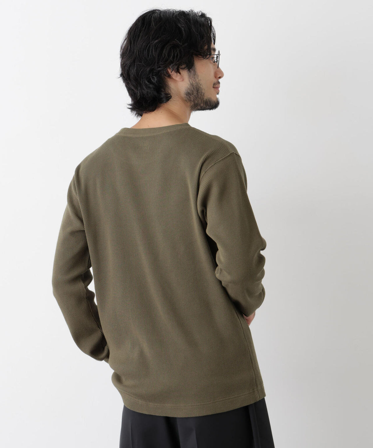 アンチスメルワッフル Tシャツ 長袖