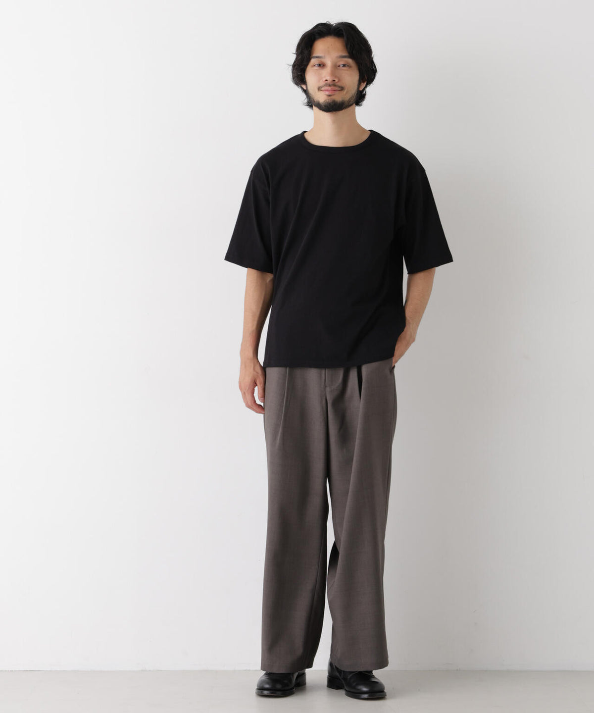 スラブワイドTシャツ 半袖