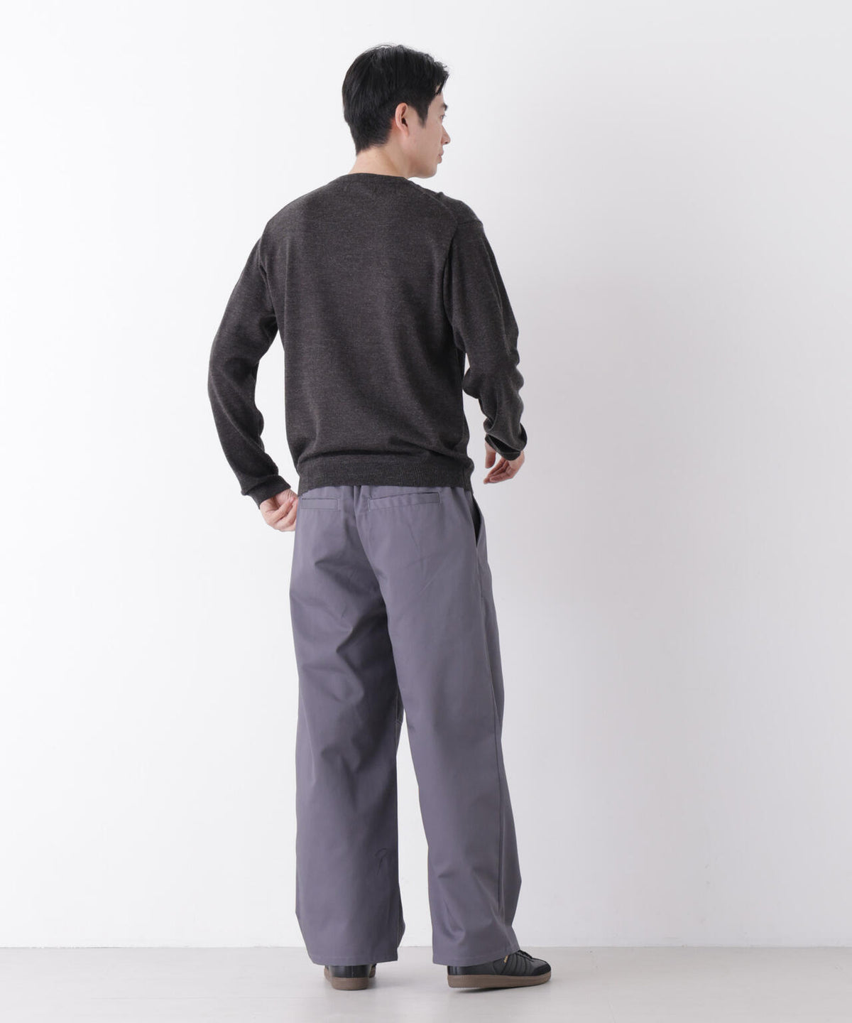 WEB限定/TCツイルワイドタックカーブパンツ
