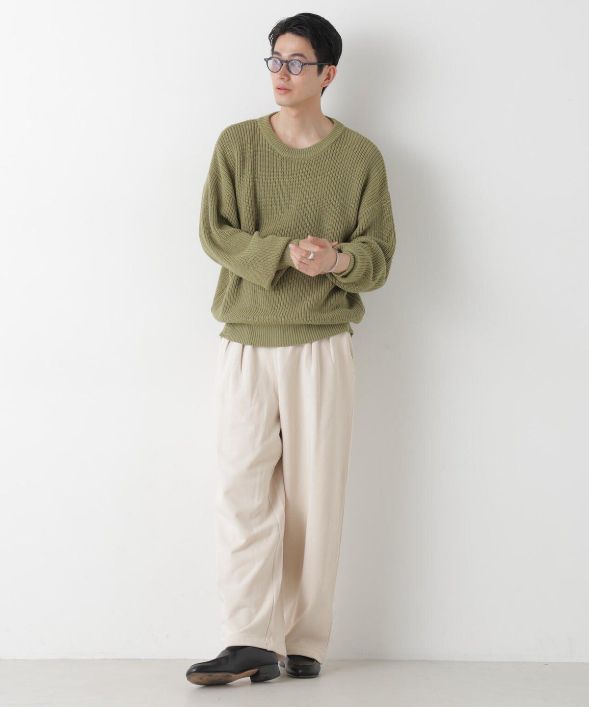 WEB限定/2タックワイドスウェットパンツ