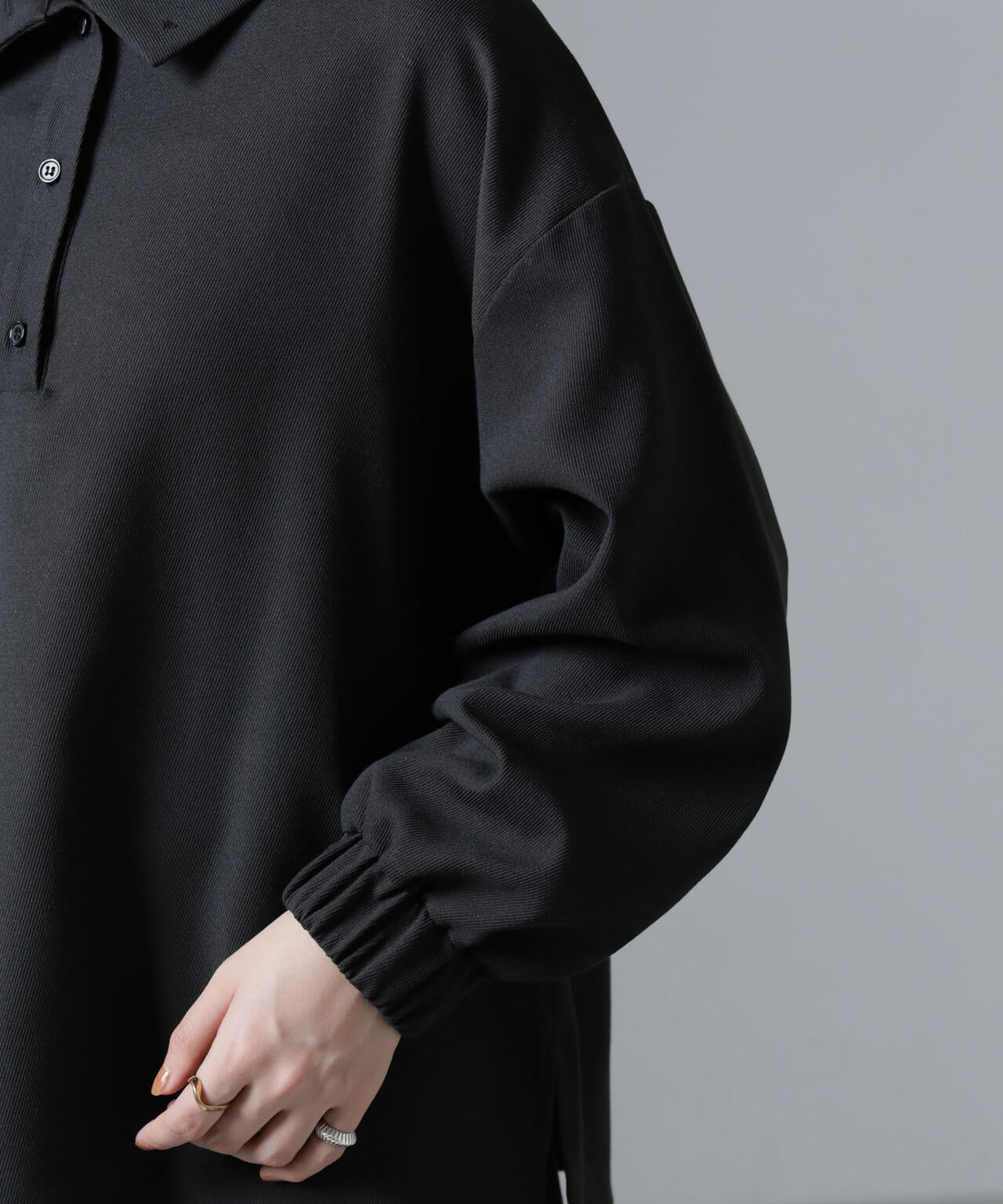 前後2wayロールネックブラウス(セットアップ可)
