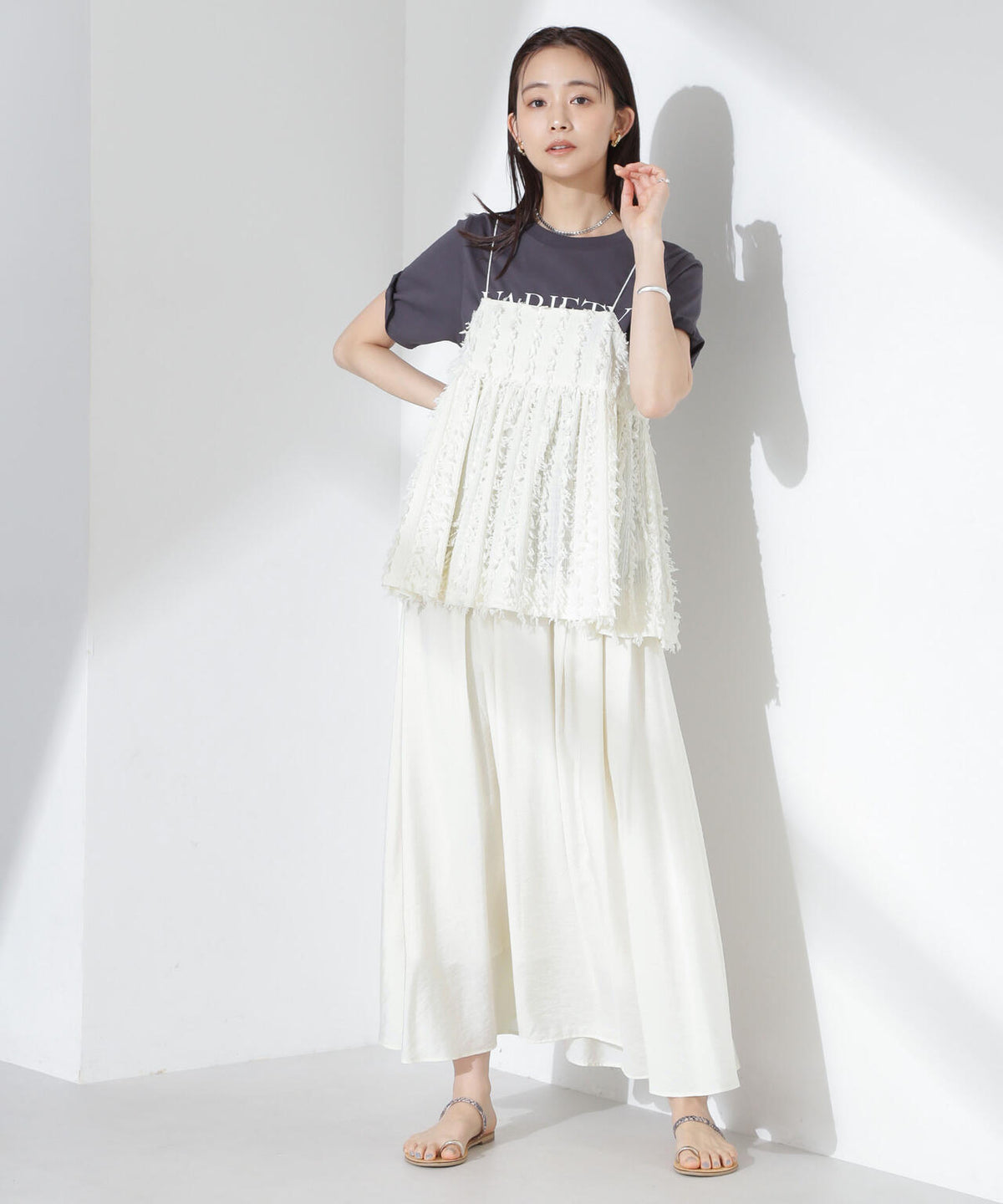 シアーボリュームスカート