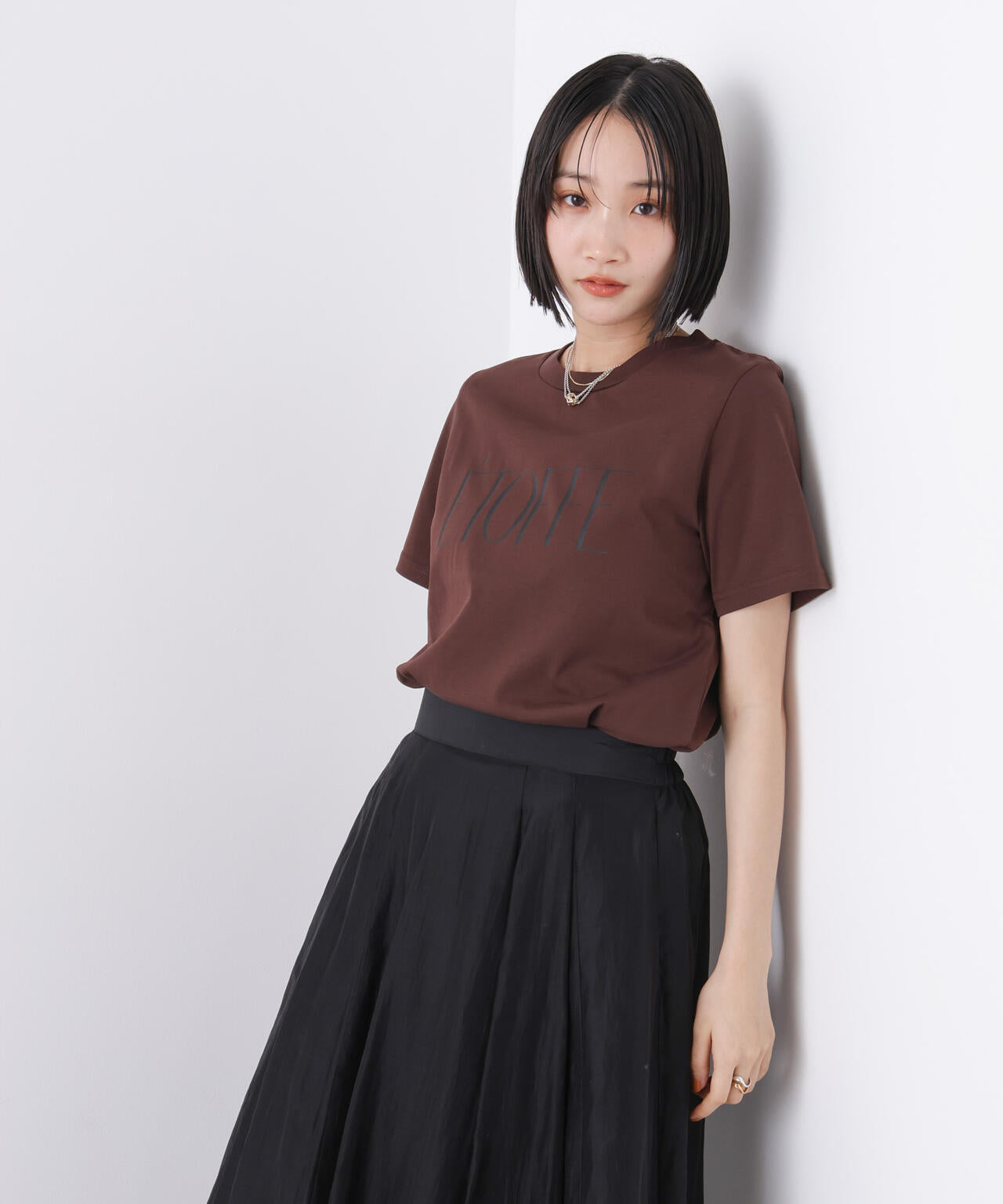 接触冷感&紫外線防止機能 ロゴプリントTシャツ