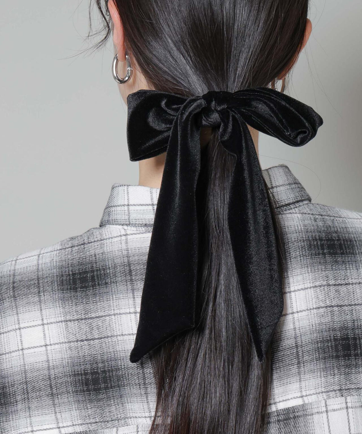 ベロアリボンヘアゴム