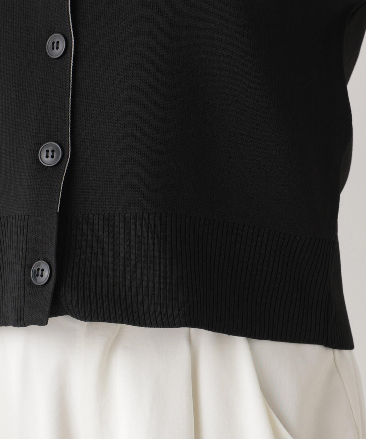 WEB限定/スポンディッシュWフェイスバイカラーニットカーディガン