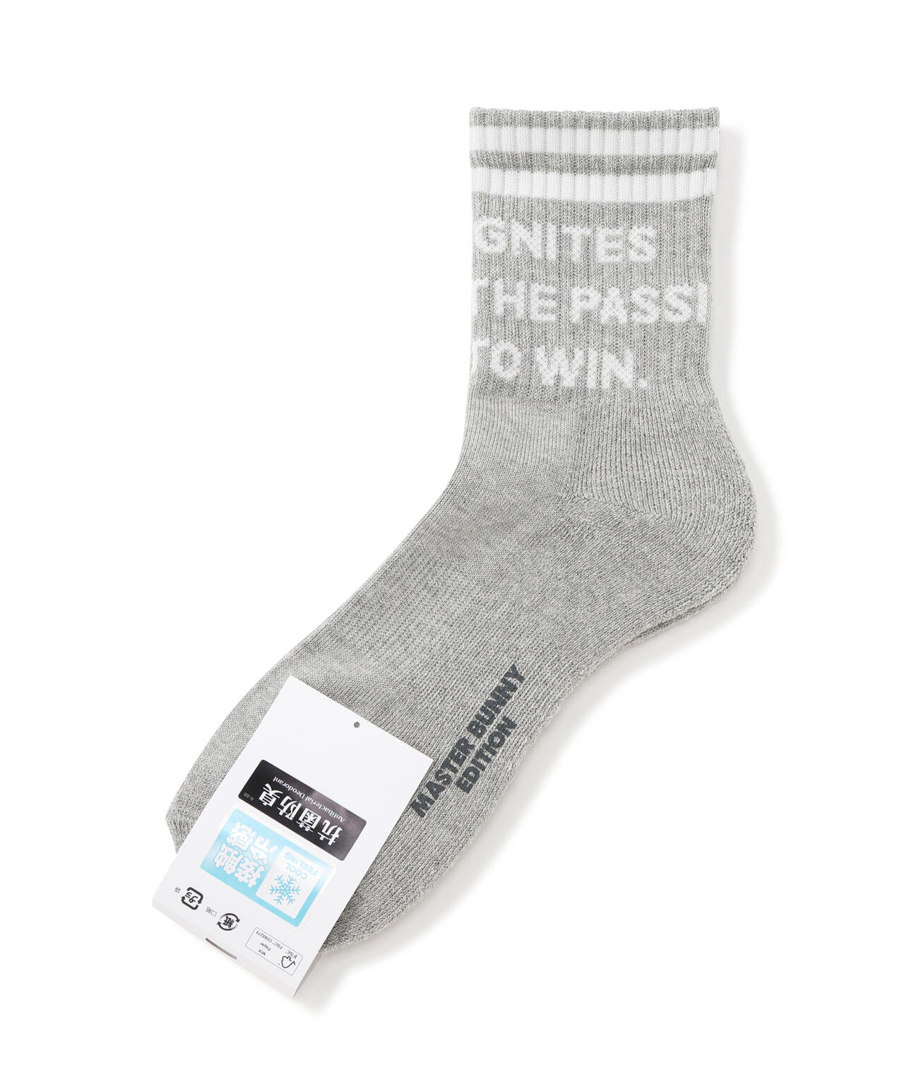 ラインロゴ冷感ショートソックス (MENS)