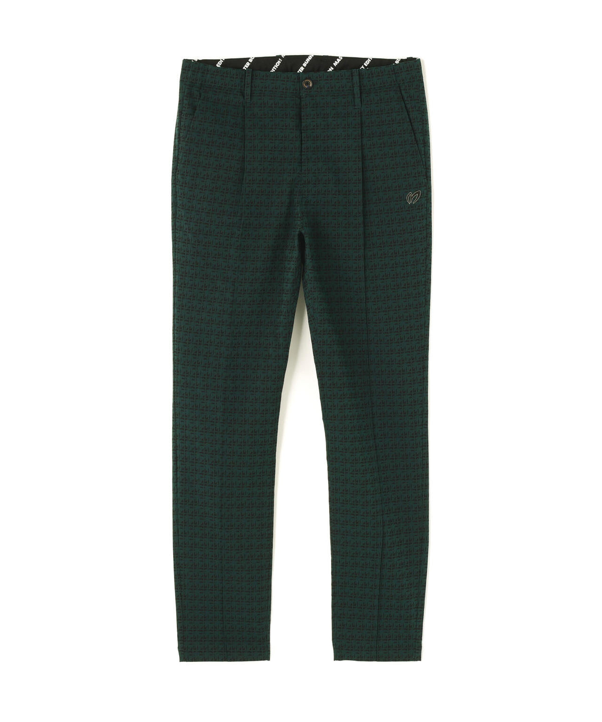 ジオメトリックチェックジャガードパンツ (MENS)