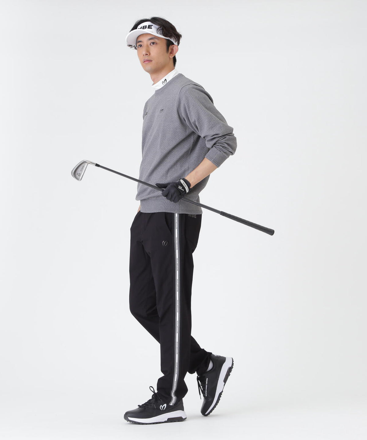 ドビー凹凸ストライプパンツ (MENS)