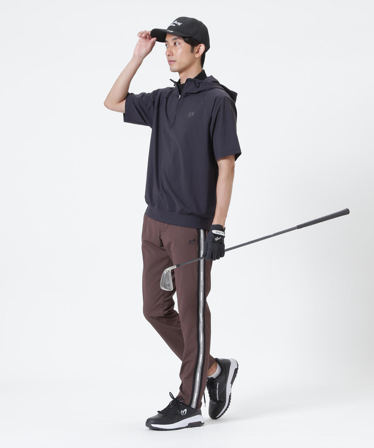 ドビー凹凸ストライプパンツ (MENS)