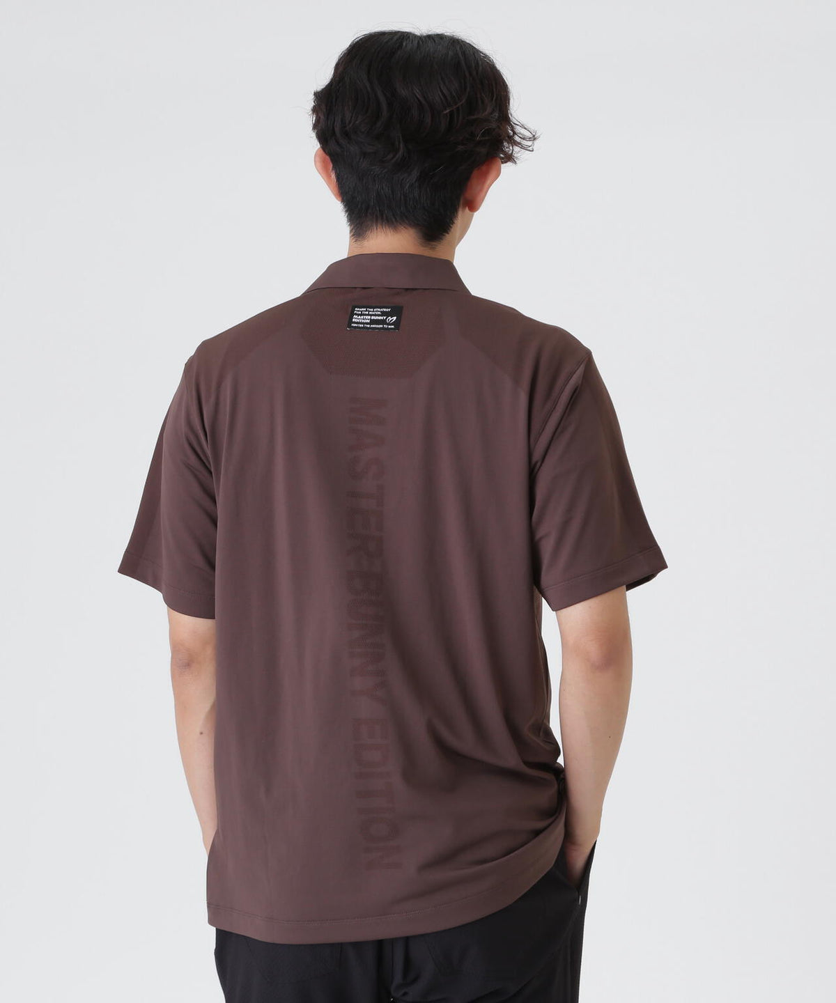 コンピュータージャガード半袖ポロシャツ (MENS)
