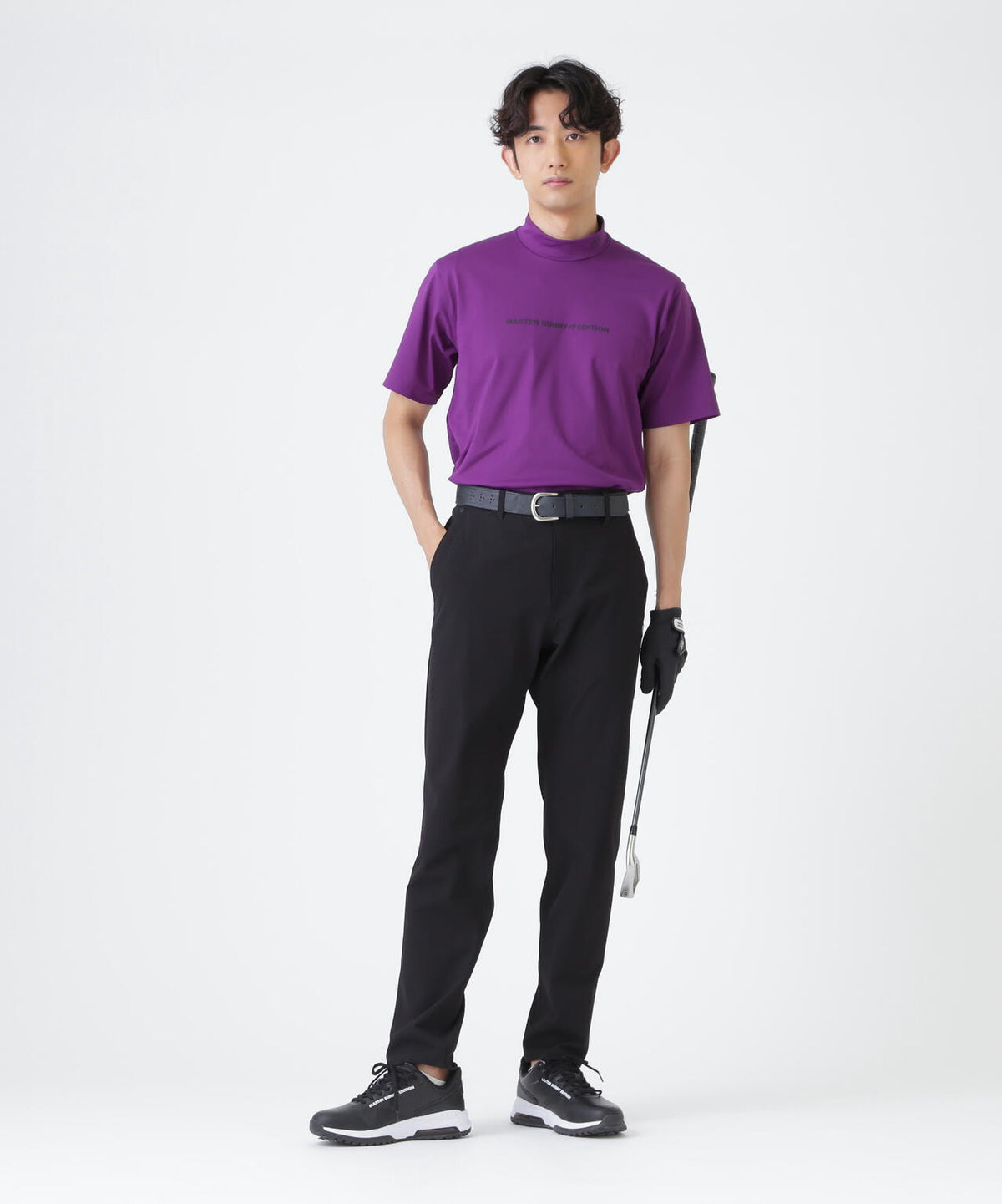 トリコットメッシュ半袖ハイネックカットソー (MENS)