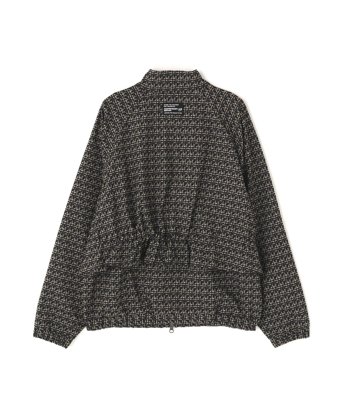 ジオメトリックチェックジャガードブルゾン (WOMENS)