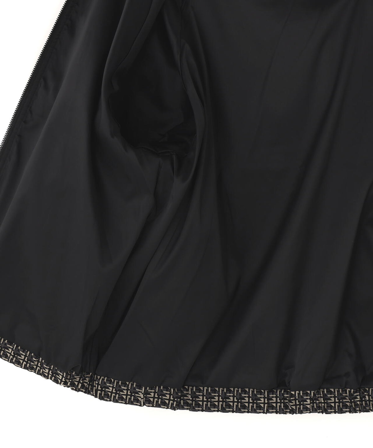 ジオメトリックチェックジャガードブルゾン (WOMENS)