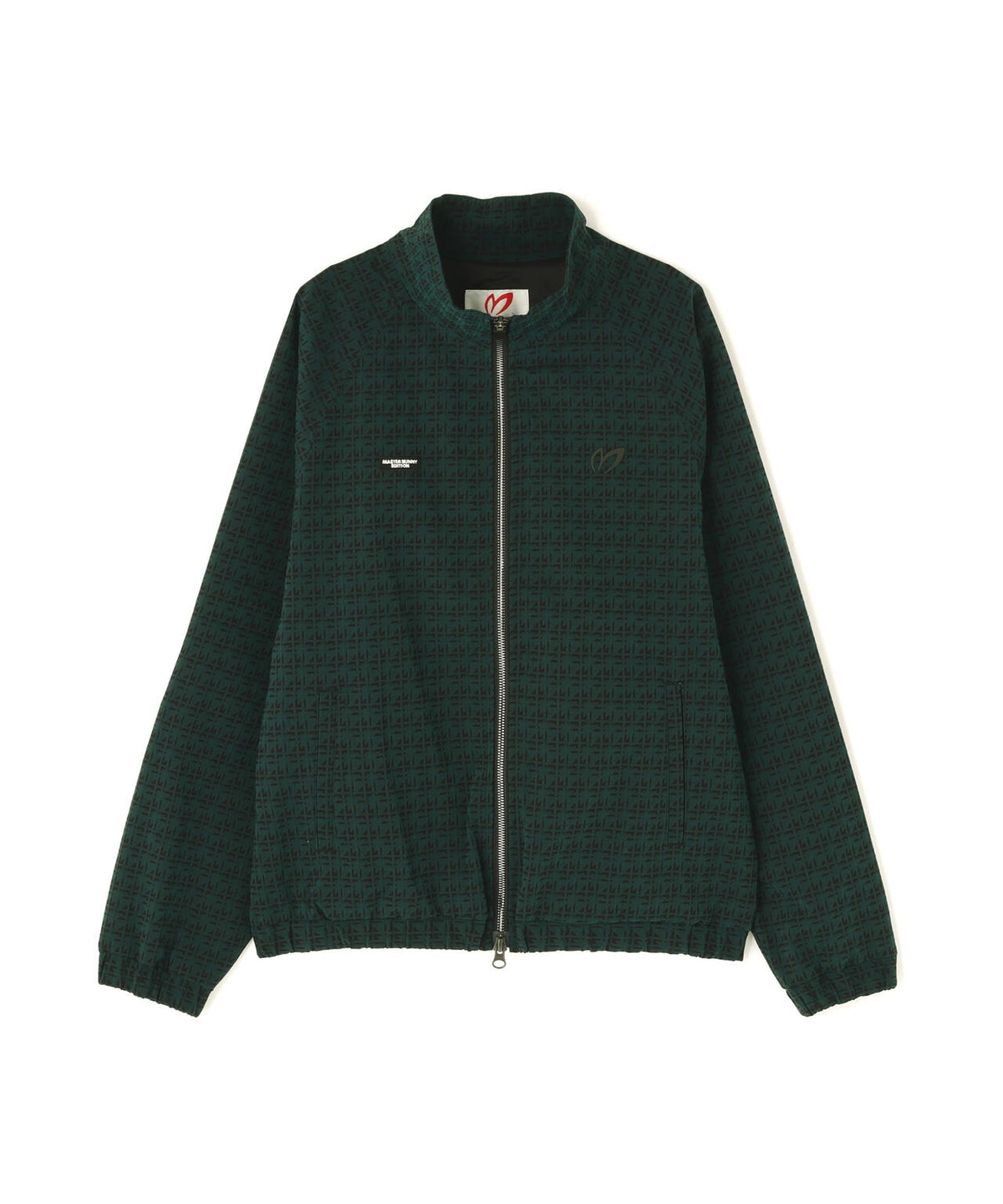 ジオメトリックチェックジャガードブルゾン (WOMENS)