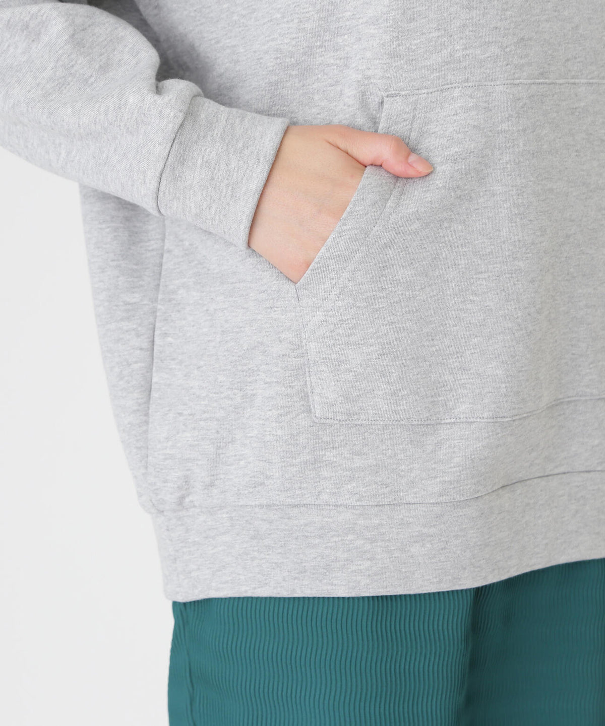 ストライプウェーブ×ダンボール裏毛ワンピース (WOMENS)