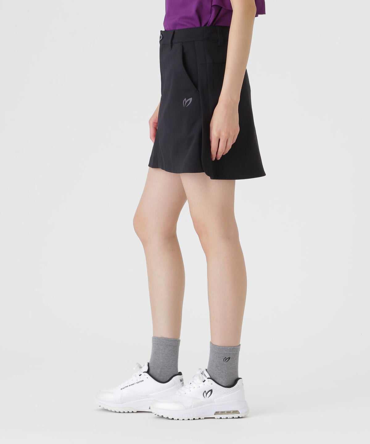 ウールライク接結へリンボンスカート (WOMENS)