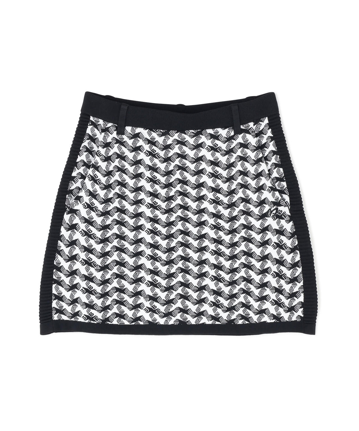 接結ニットスカート <変形千鳥柄> (WOMENS)