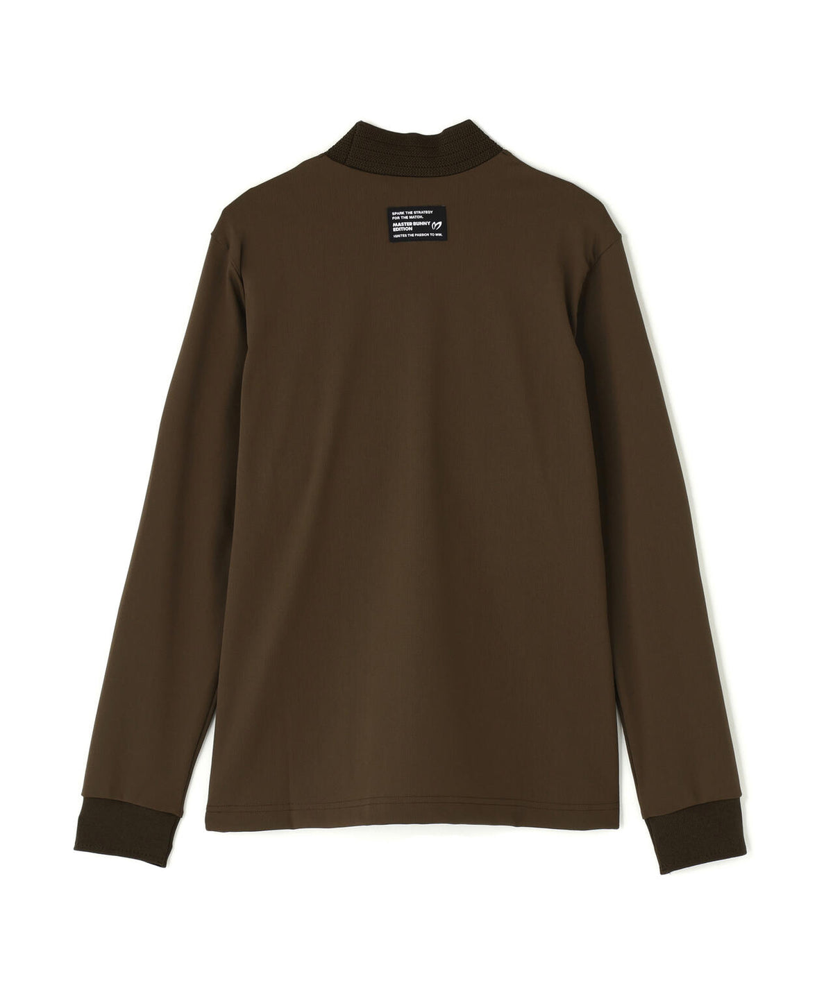 トリコットメッシュ長袖ハイネックカットソー (WOMENS)