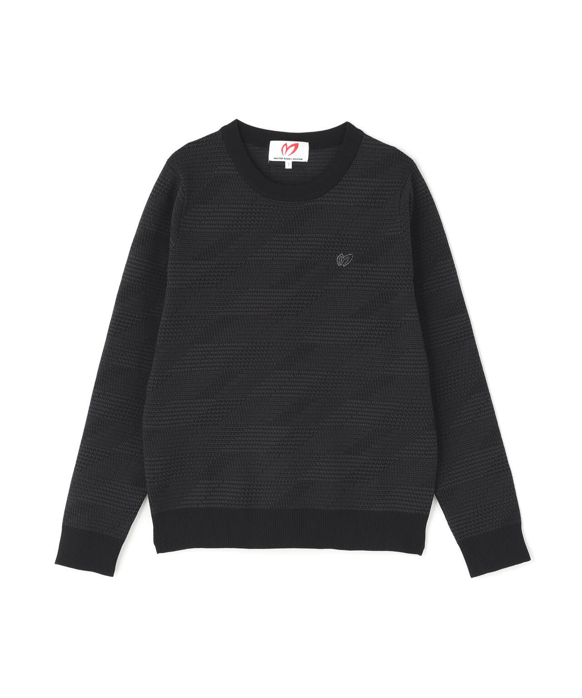Wジャガードクルーネックニットプルオーバー (WOMENS)