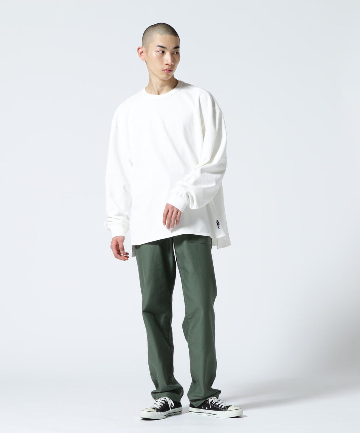 MANASTASH/マナスタッシュ MS TUCK LONG SLEEVE TEE タックロングスリーブティー