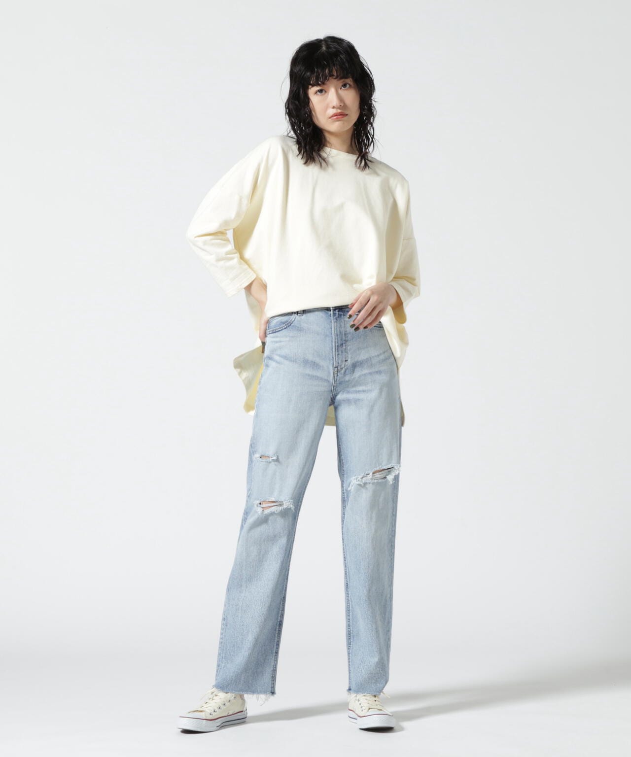 MANASTASH/マナスタッシュ フレンチテリーワイドプルオーバー