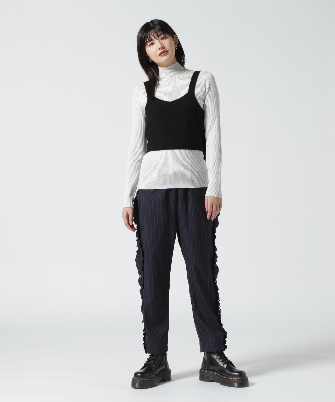 RHODOLIRION/ロドリリオン BOILED WOOL KNIT CAMISOLE