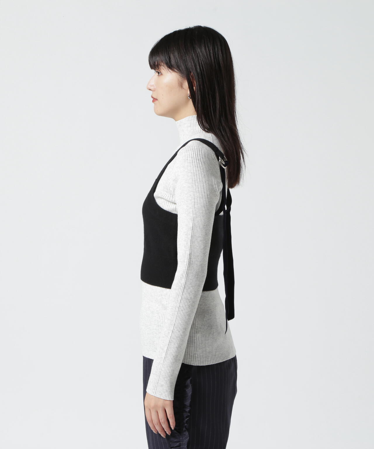 RHODOLIRION/ロドリリオン BOILED WOOL KNIT CAMISOLE