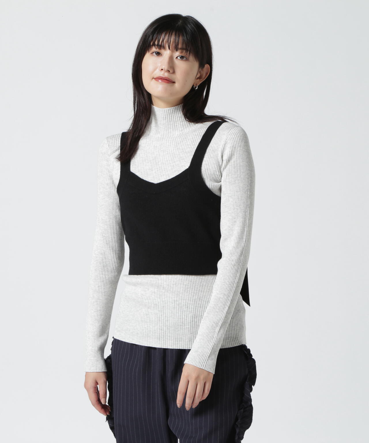 RHODOLIRION/ロドリリオン BOILED WOOL KNIT CAMISOLE