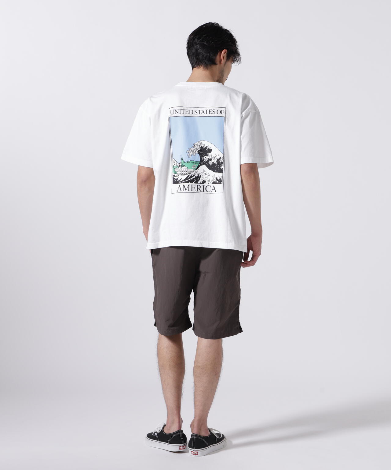 ILL ONE EIGHTY/イルワンエイティ 別注AMERICAN WAVE T-SHIRT
