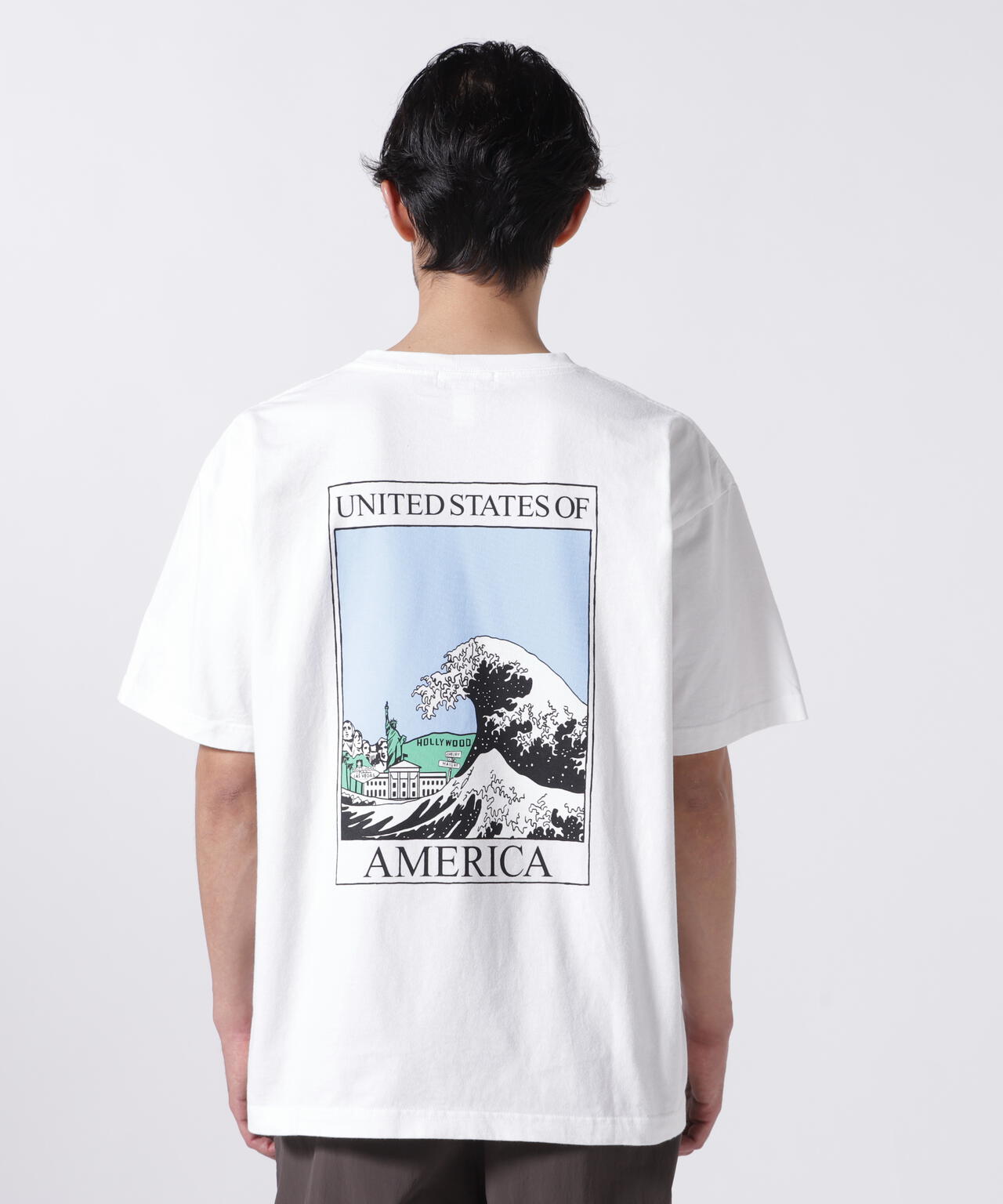 ILL ONE EIGHTY/イルワンエイティ 別注AMERICAN WAVE T-SHIRT