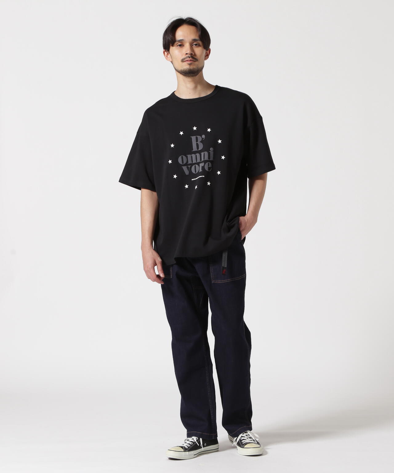 B omnivore/ビーオムニボー STAR S/S Tee