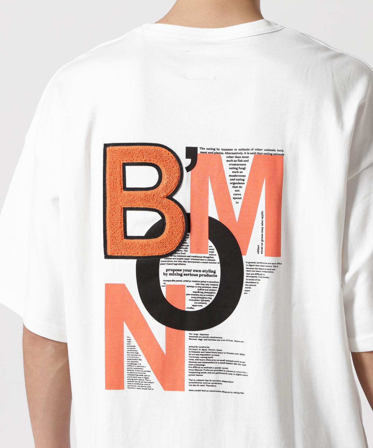 B omnivore/ビーオムニボー BMN S/S Tee