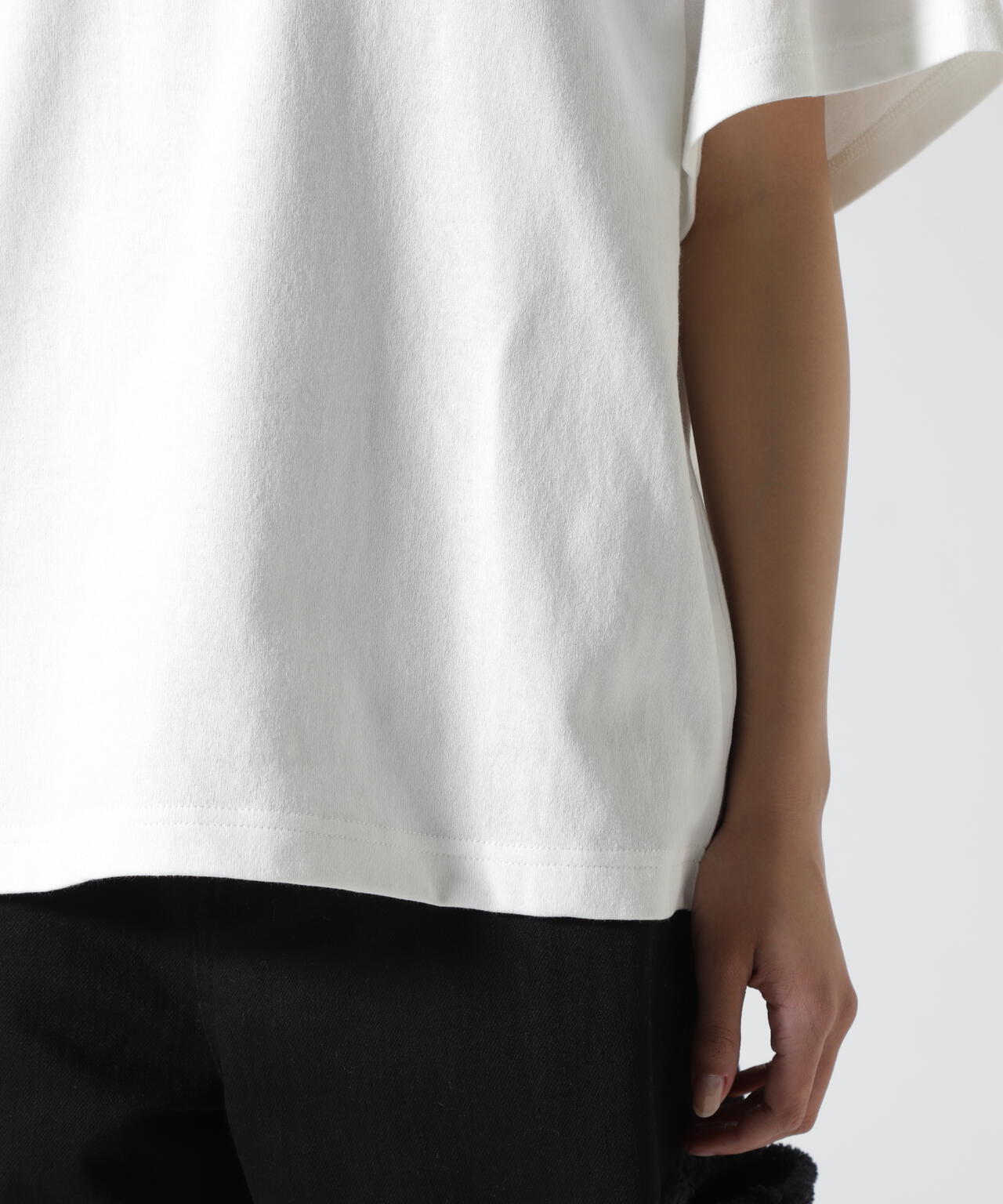 SOGLIA/ソリア OPEN END SOLID TEE リンガーティー