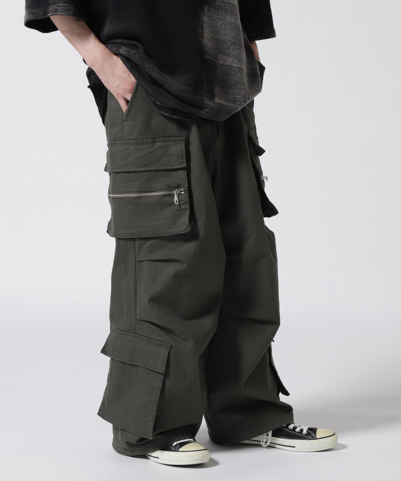 B omnivore/ビーオムニボー W POCKET CARGO PANTS