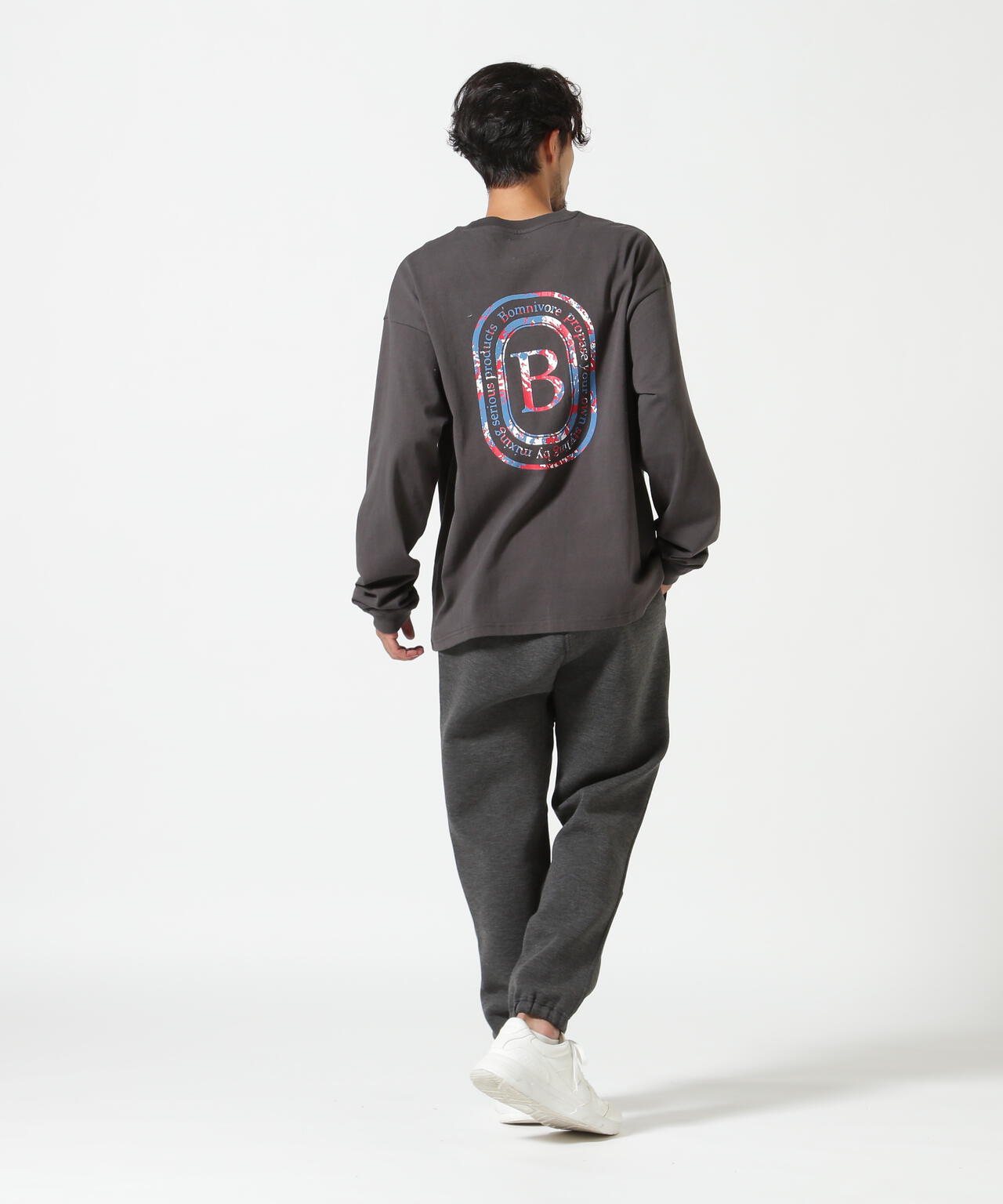 B omnivore/ビーオムニボー L/S FLOCKY LOGO
