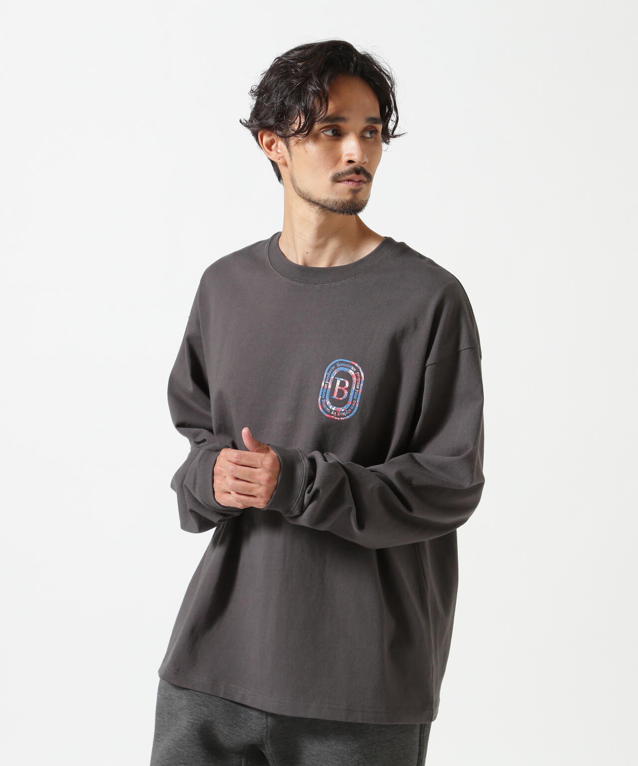 B omnivore/ビーオムニボー L/S FLOCKY LOGO