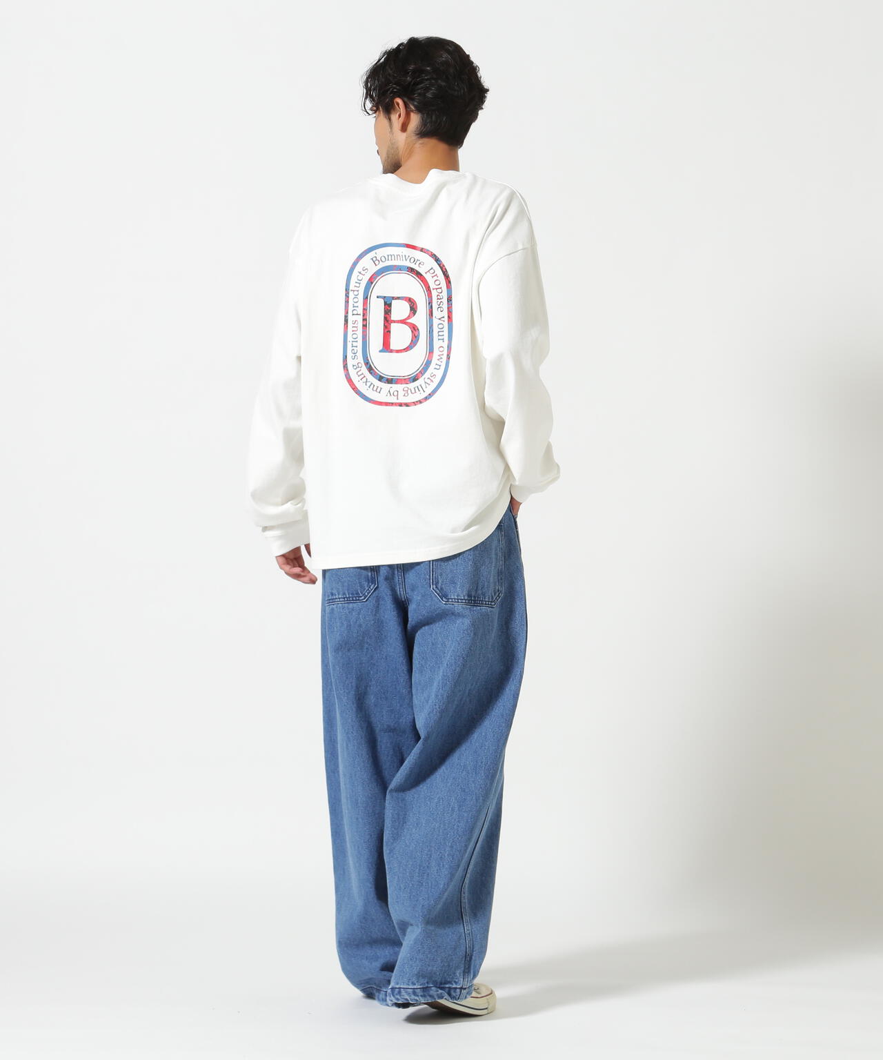 B omnivore/ビーオムニボー L/S FLOCKY LOGO
