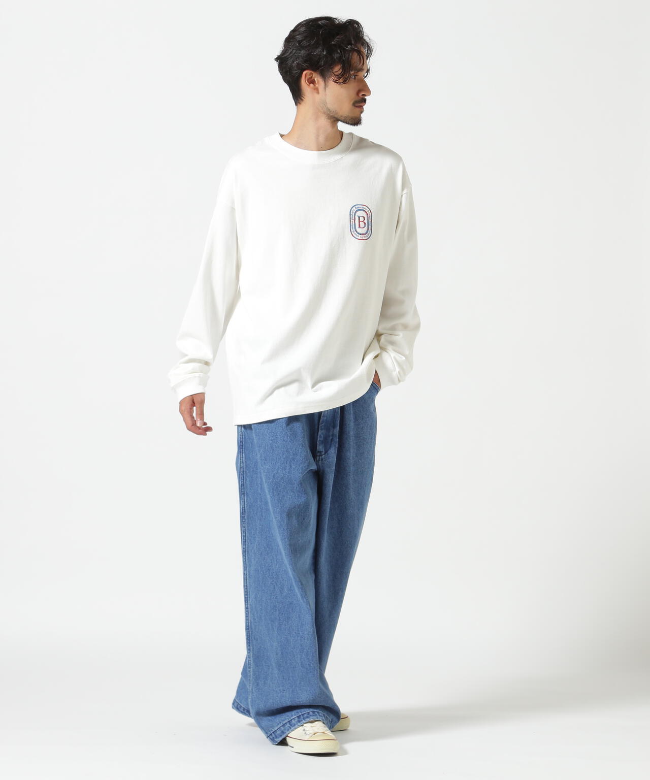 B omnivore/ビーオムニボー L/S FLOCKY LOGO