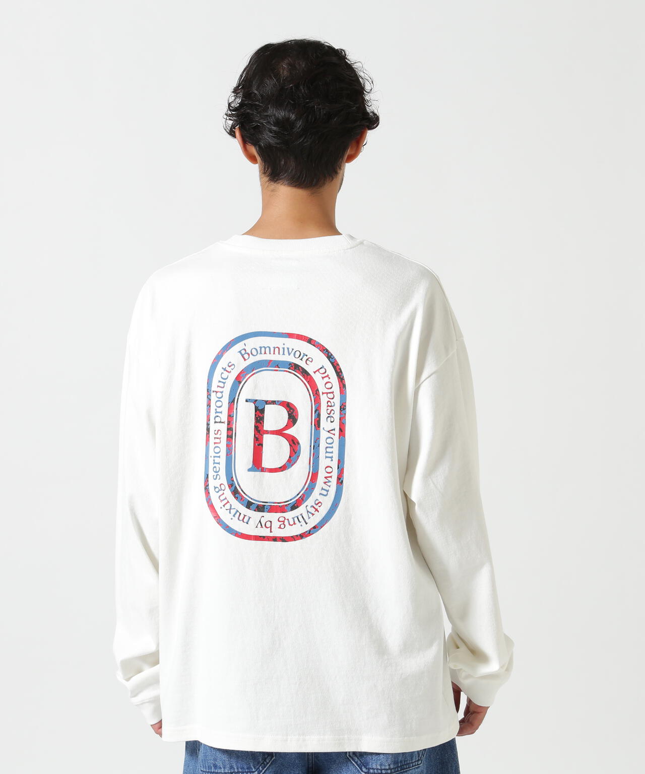 B omnivore/ビーオムニボー L/S FLOCKY LOGO