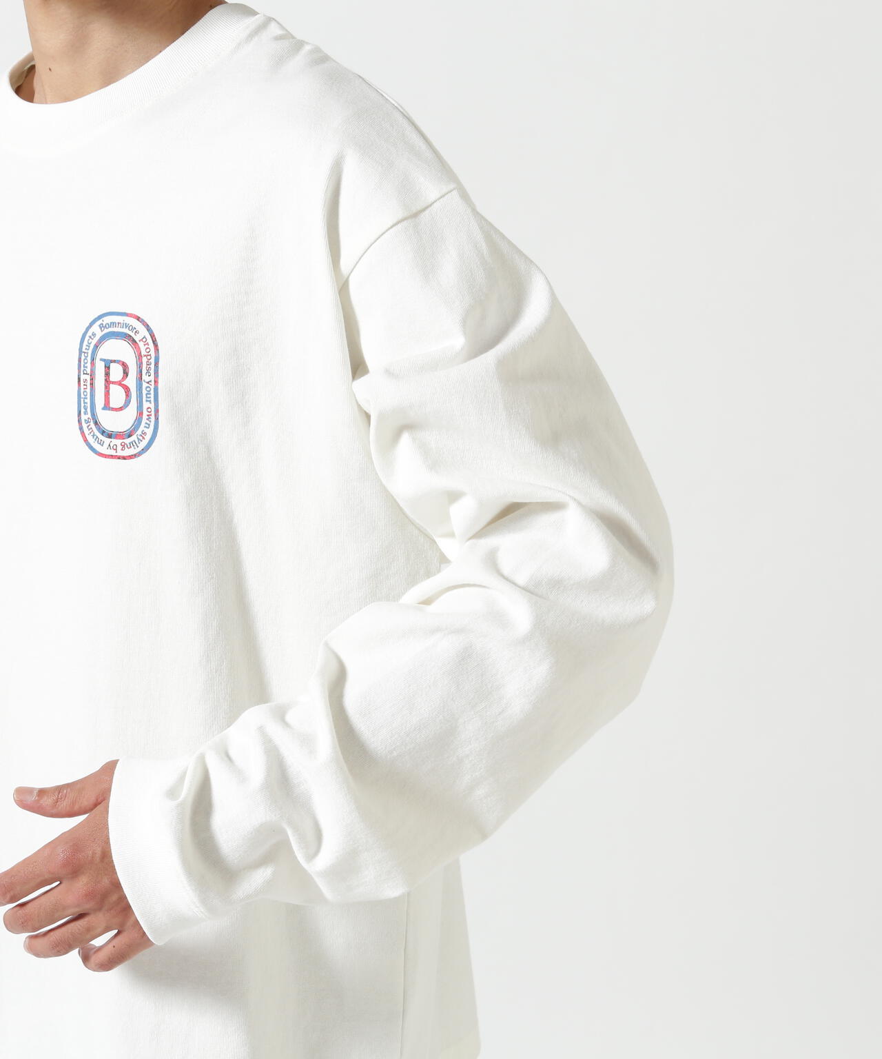 B omnivore/ビーオムニボー L/S FLOCKY LOGO