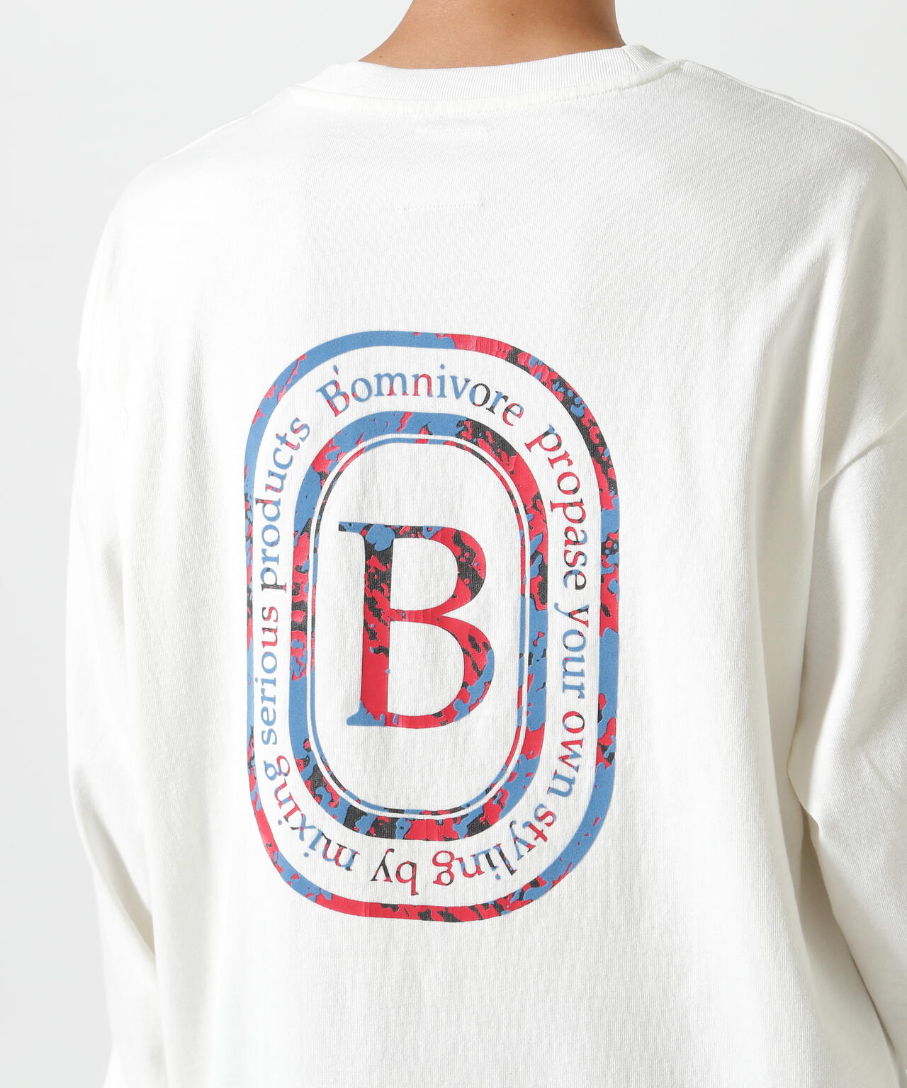 B omnivore/ビーオムニボー L/S FLOCKY LOGO