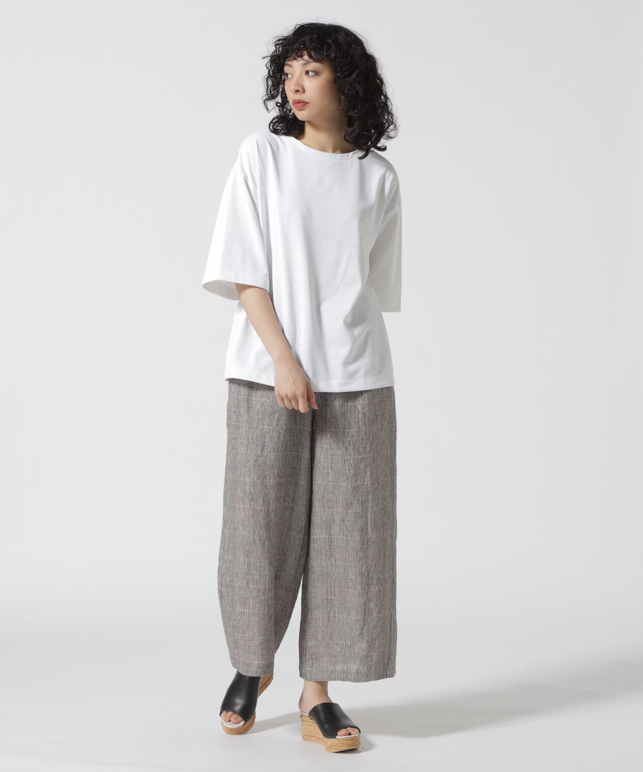 B omnivore/ビーオムニボー 18/1 TRY COOL 天竺Tシャツ