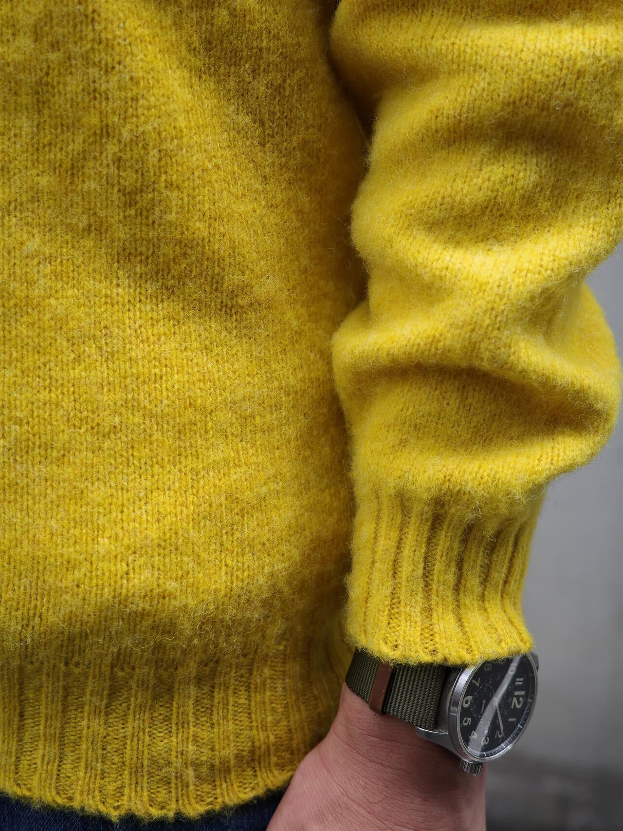 INVERALLAN/インバーアラン 別注SHAGGY CREW SHETLAND SWEATER